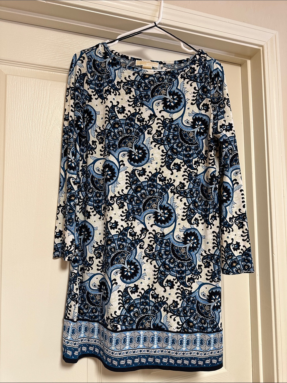 Blue & White Paisley Tunic